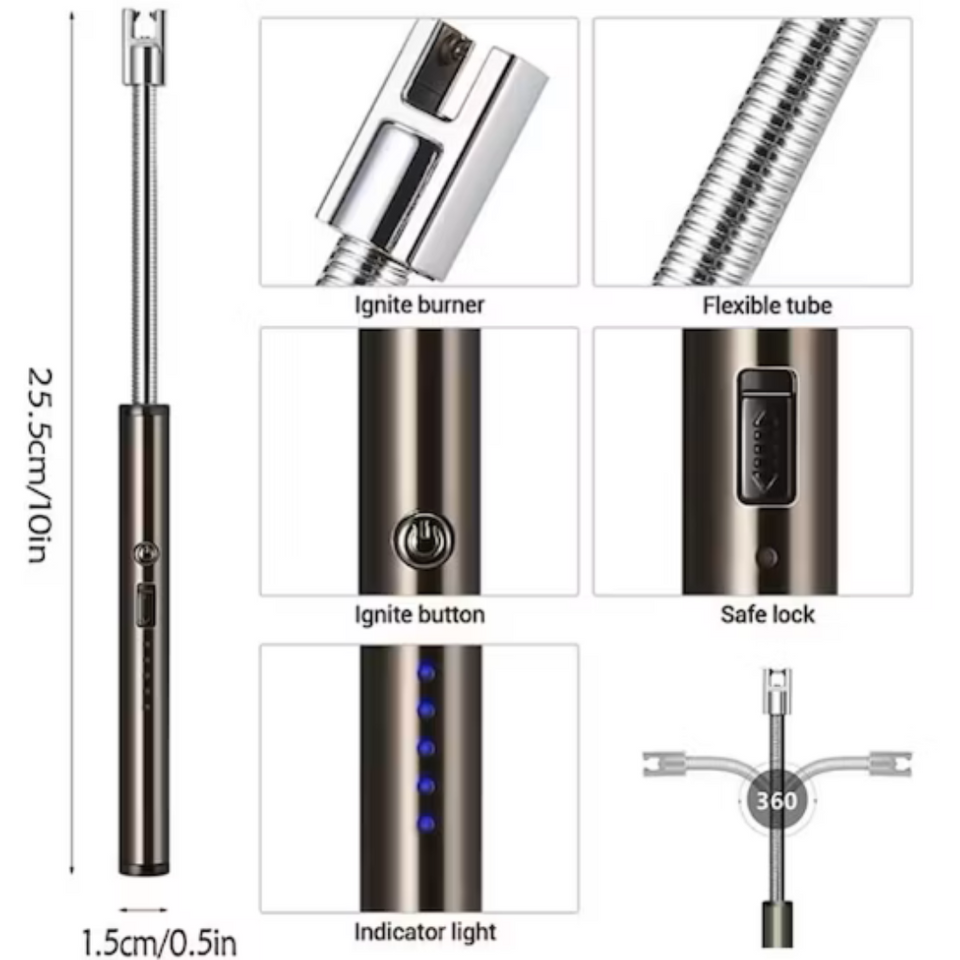 ENCENDEDOR ELÉCTRICO FLEXIBLE RECARGABLE